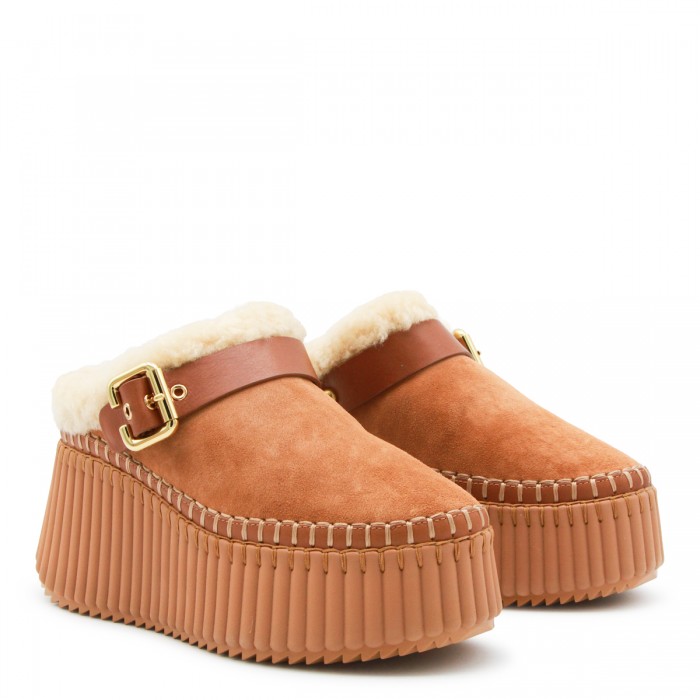 BROWN LEATHER SANDALS 2