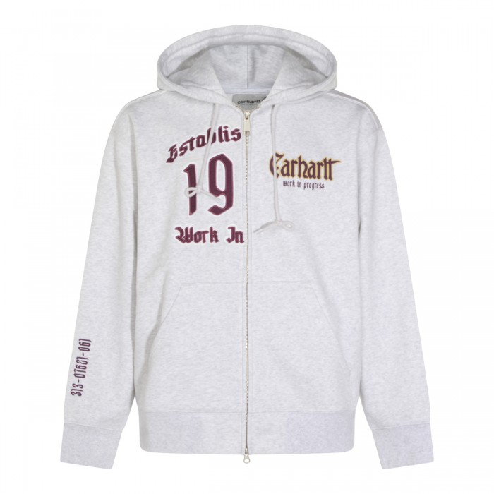 LIGHT GREY COTTON SWEATSHIRT