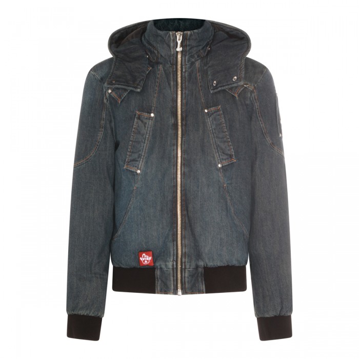 DENIM COTTON DOWN JACKET