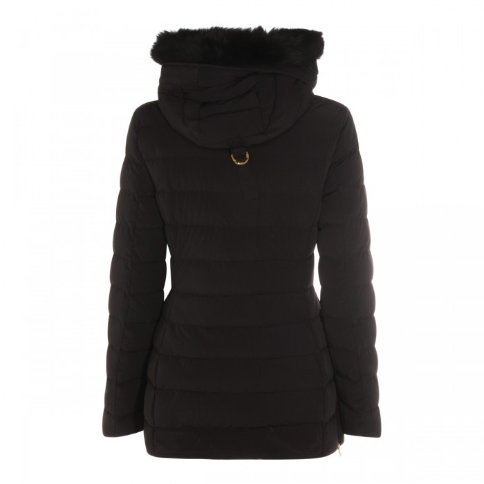 BLACK NYLON DOWN JACKET 2