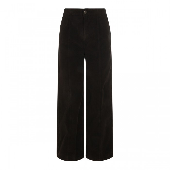 DARK CHOCOLATE COTTON PANTS