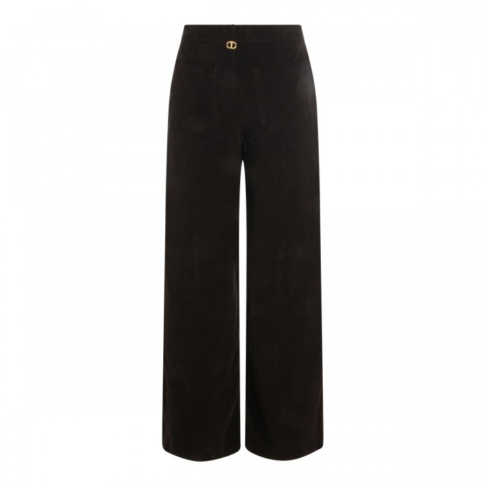 DARK CHOCOLATE COTTON PANTS 2