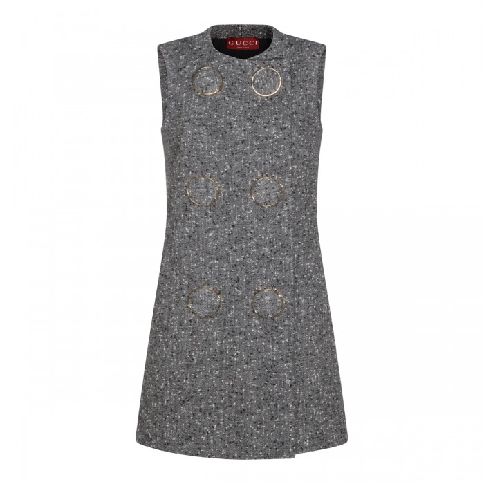 GREY WOOL DRESS