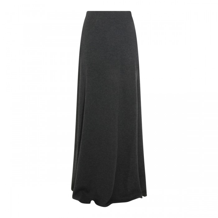 DARK GREY WOOL SKIRT