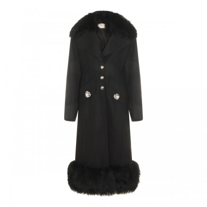 BLACK WOOL COAT
