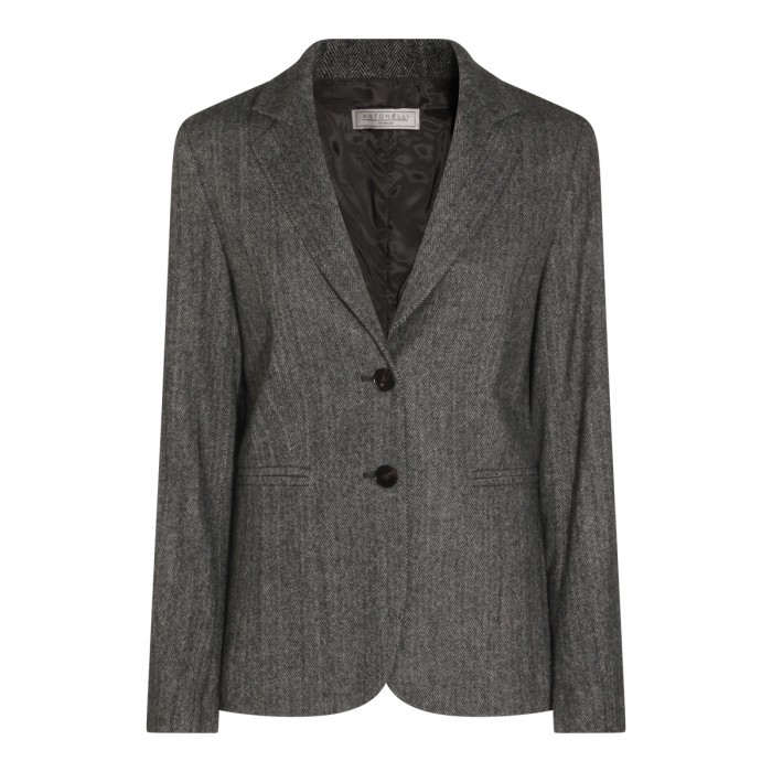 GREY WOOL COCCOLE BLAZER