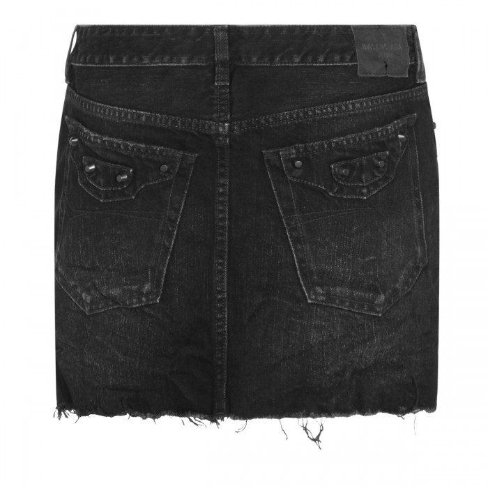 BLACK COTTON SKIRT 2