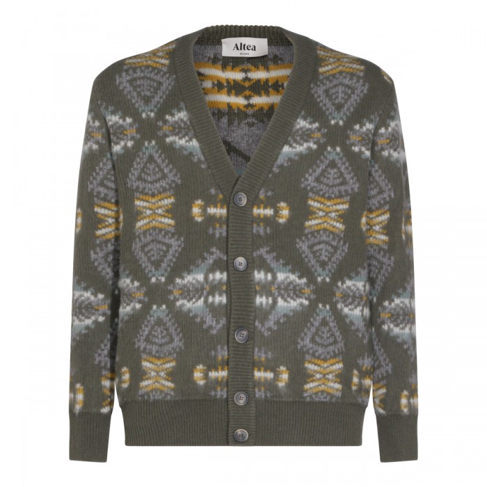 GREEN WOOL KNITWEAR
