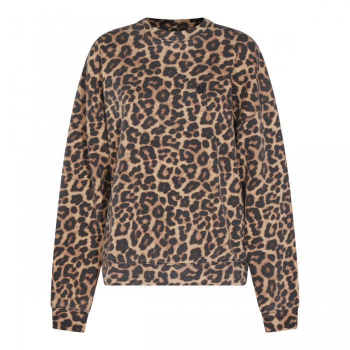 LEOPARD COTTON SWEATSHIRT