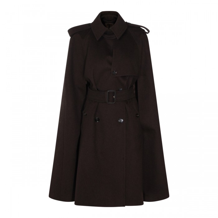 DARK BROWN CASHMERE COAT