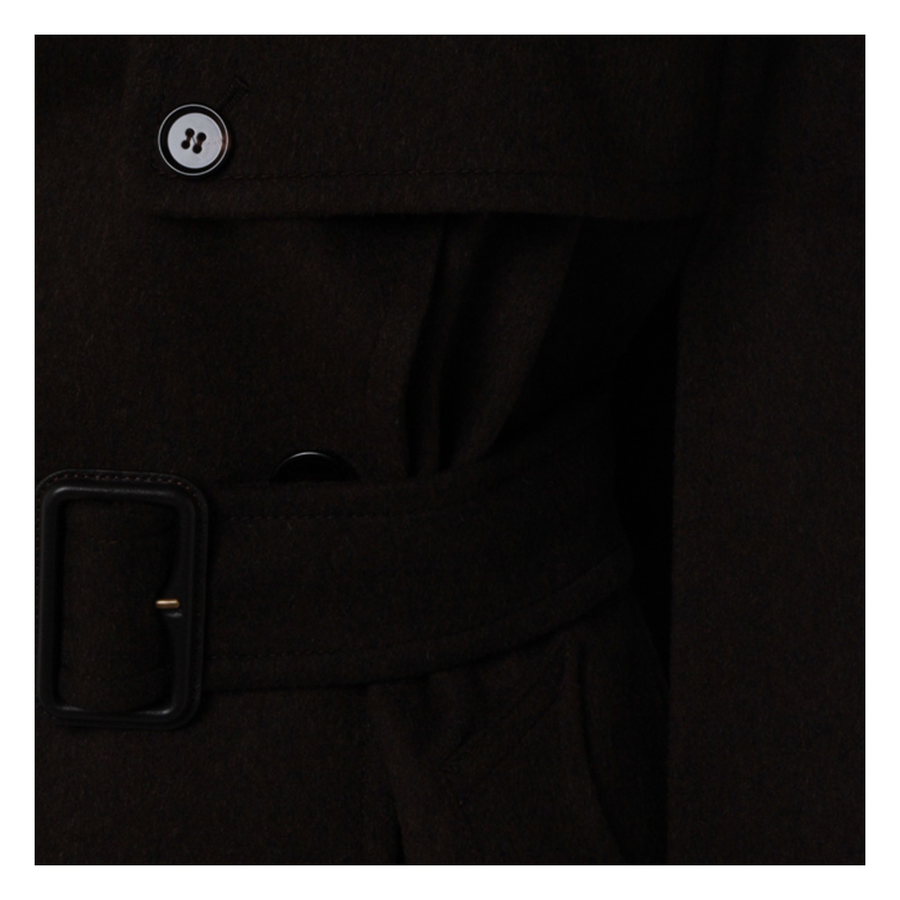 DARK BROWN CASHMERE COAT DARK BROWN CASHMERE COAT