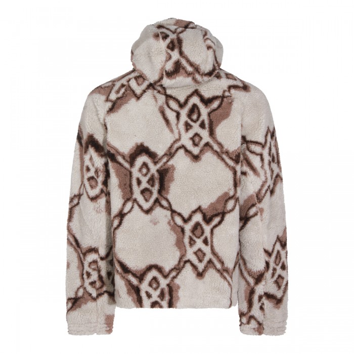 WHITE AND BROWN CASUAL JACKET 2