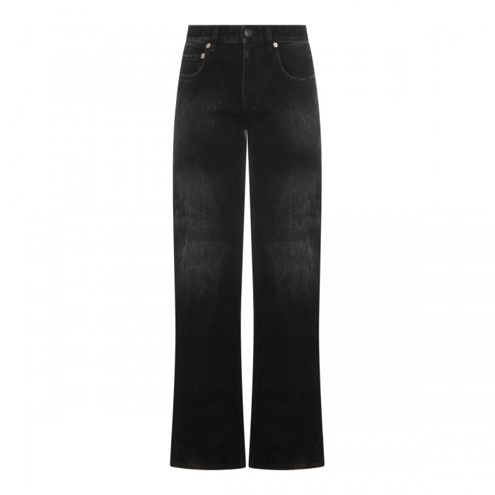 BLACK COTTON JEANS