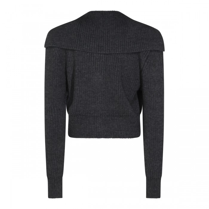 DARK GREY WOOL KNITWEAR 2