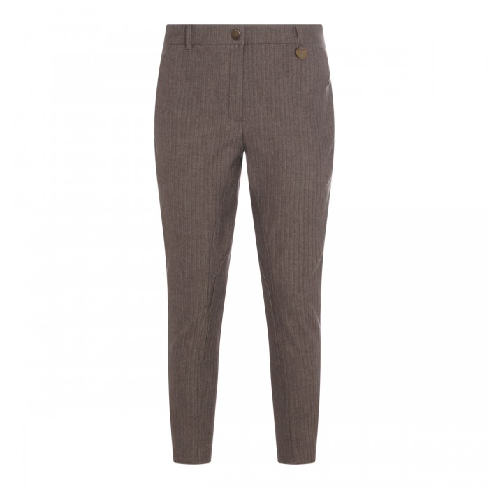 BROWN COTTON PANTS