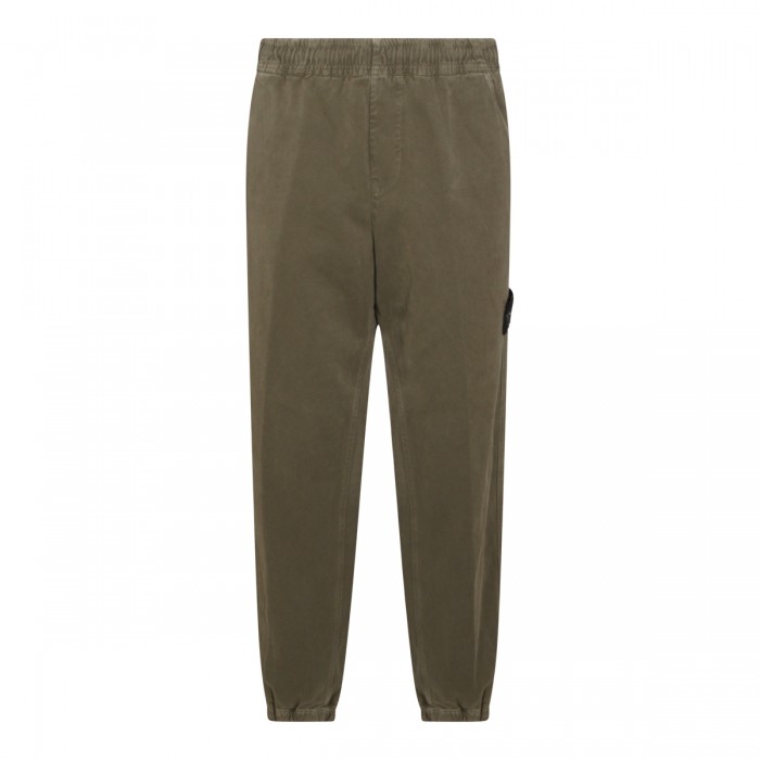 MILITARY GREEN COTTON PANTS