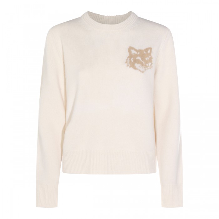 BEIGE WOOL KNITWEAR