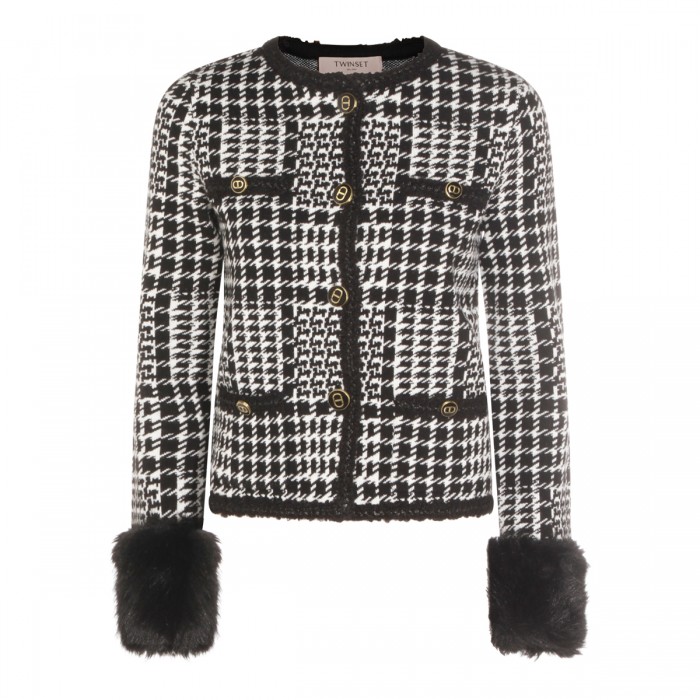 BLACK AND WHITE CASUAL JACKET