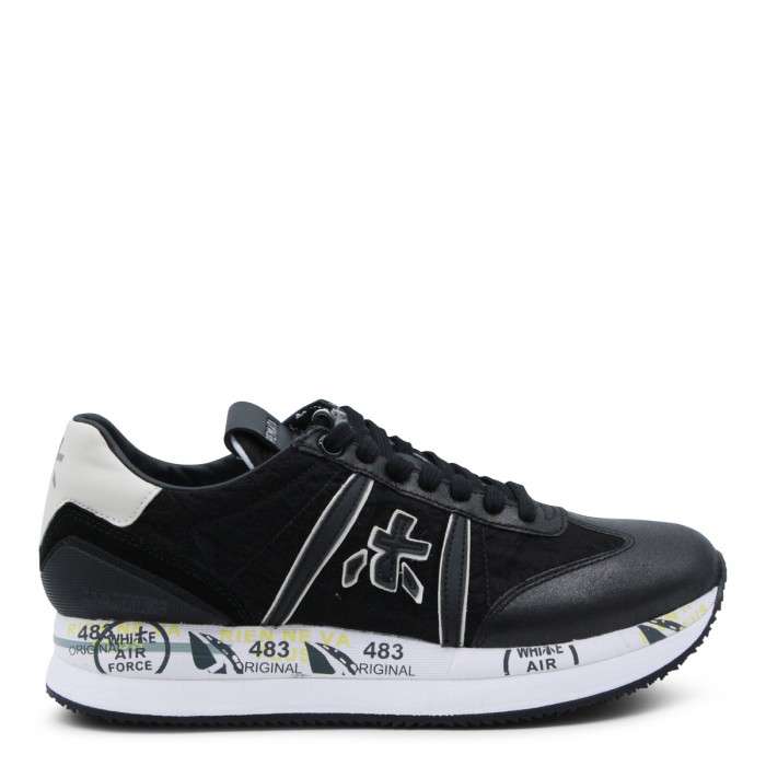 BLACK LEATHER CONNY SNEAKERS