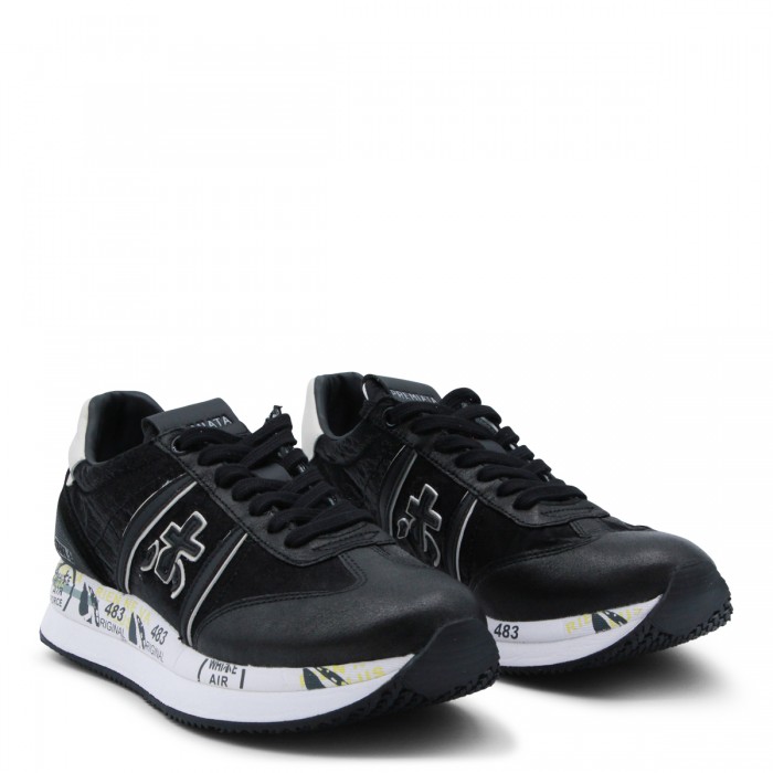BLACK LEATHER CONNY SNEAKERS 2