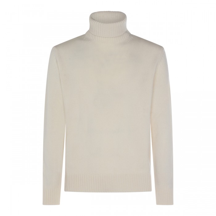 WHITE WOOL KNITWEAR