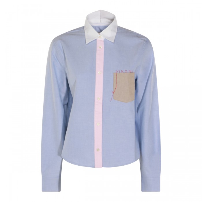 LIGHT BLUE COTTON SHIRT