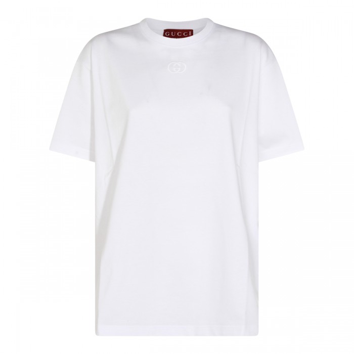 WHITE COTTON T-SHIRT