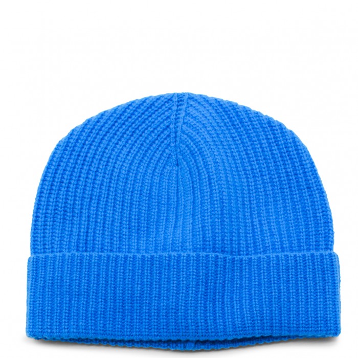 LIGHT BLUE WOOL BEANIE