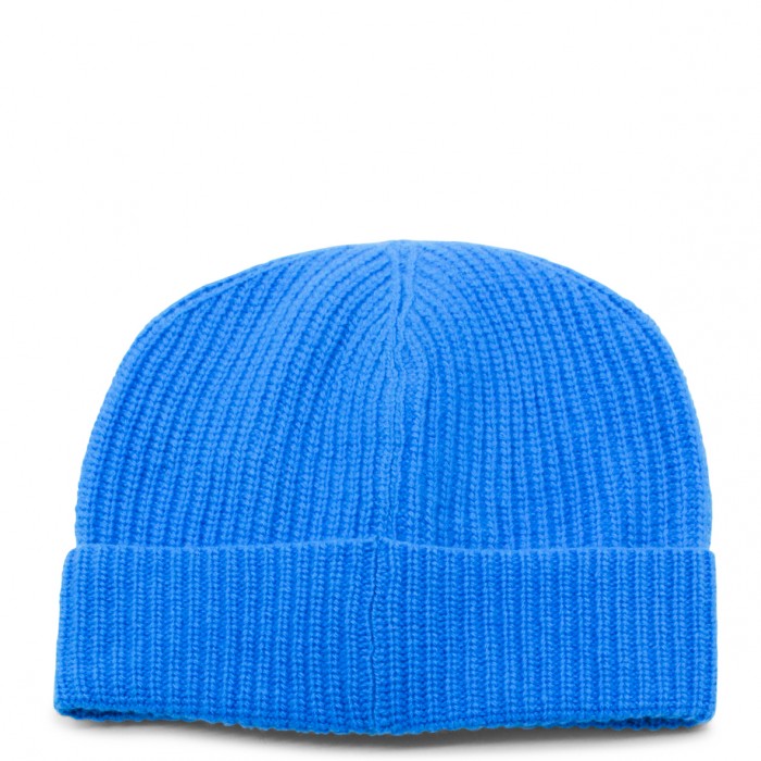 LIGHT BLUE WOOL BEANIE 2