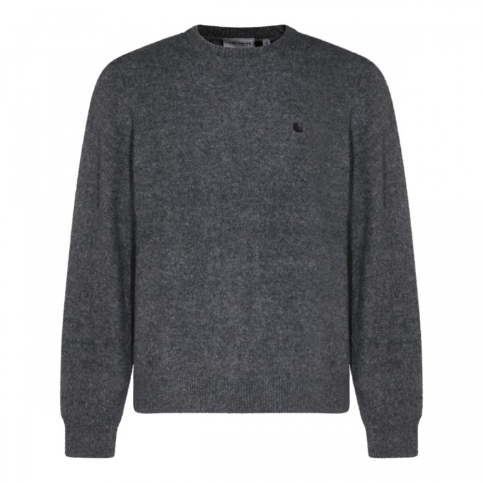 GREY WOOL KNITWEAR