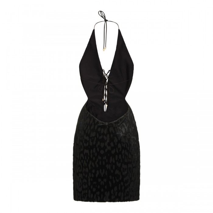 BLACK VISCOSE DRESS 2