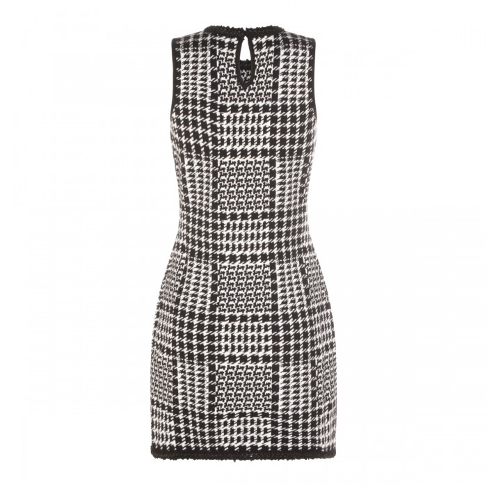 BLACK AND WHITE VISCOSE DRESS 2