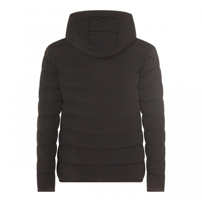 BLACK NYLON DOWN JACKET 2