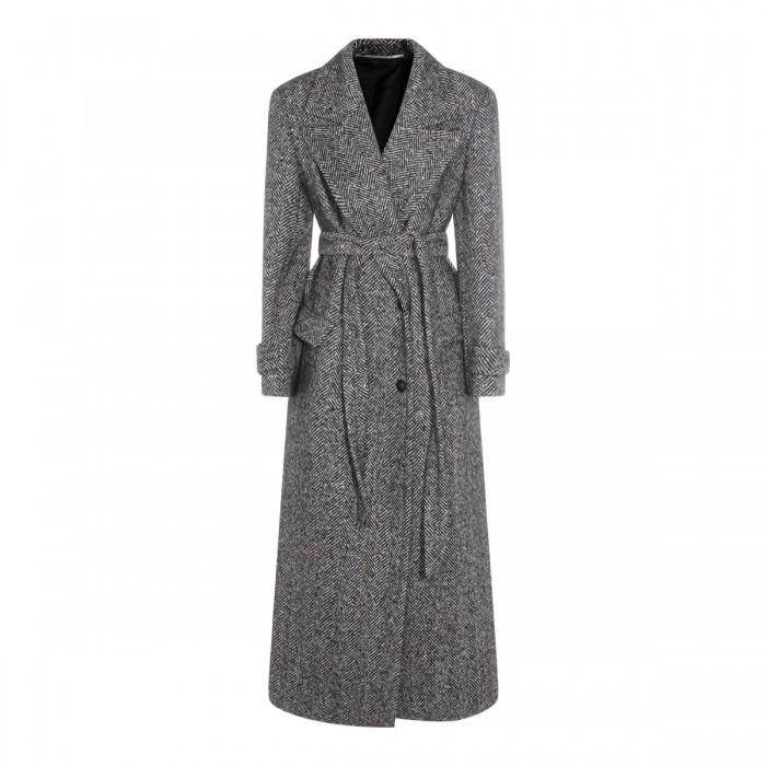 BLACK WOOL COAT