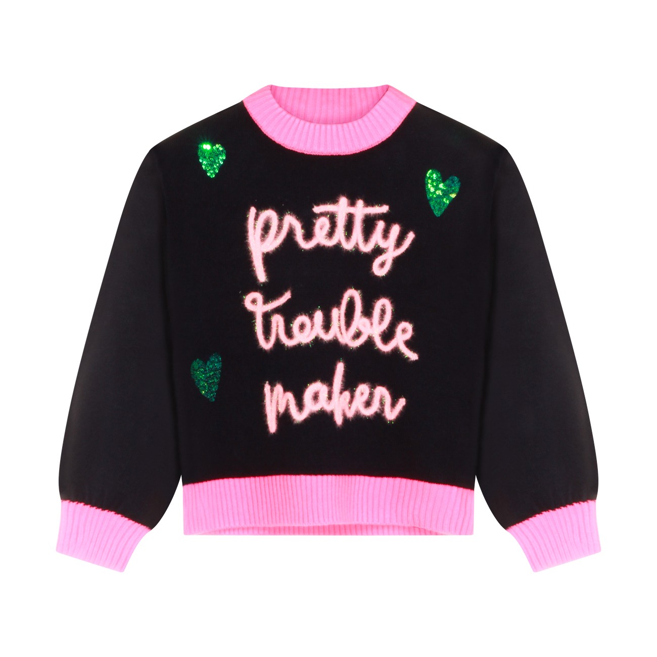 PINK AND BLACK KNITWEAR PINK AND BLACK KNITWEAR