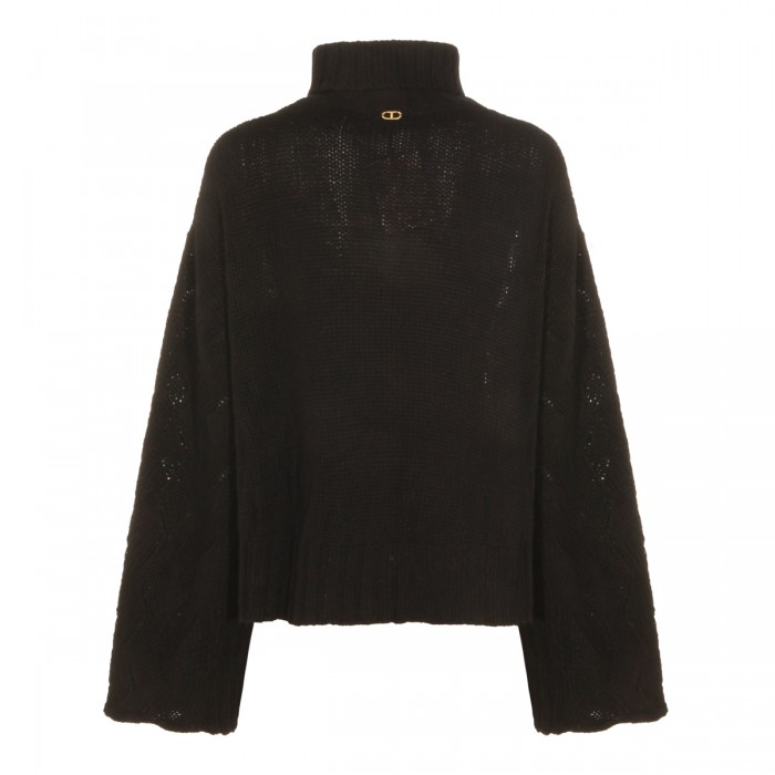 BLACK WOOL KNITWEAR 2