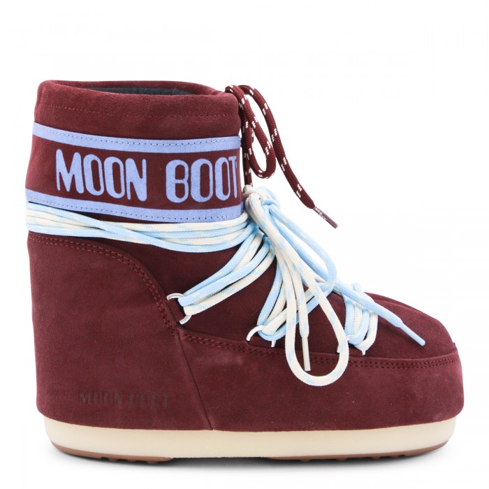 BURGUNDY ICON LOW BOOTS