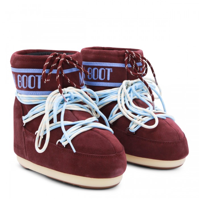 BURGUNDY ICON LOW BOOTS 2
