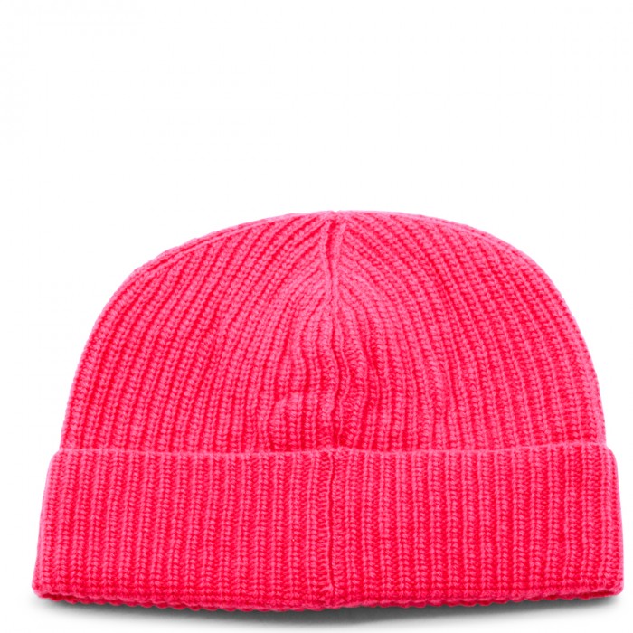FUCSIA WOOL BEANIE 2