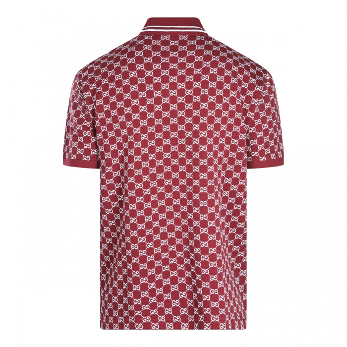 RED ANCORA COTTON POLO SHIRT 2