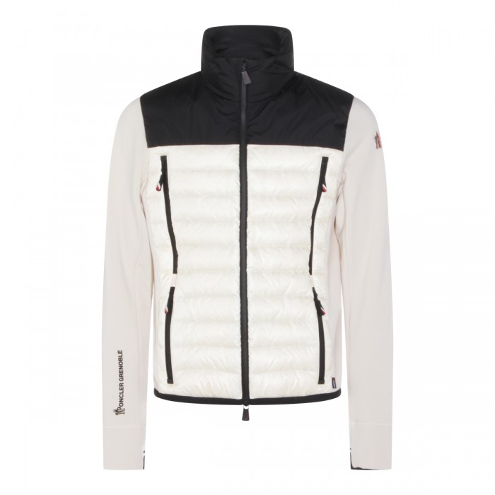 WHITE AND BLACK DOWN JACKET