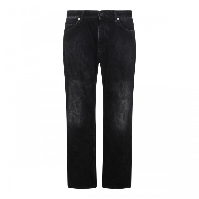 BLACK COTTON JEANS