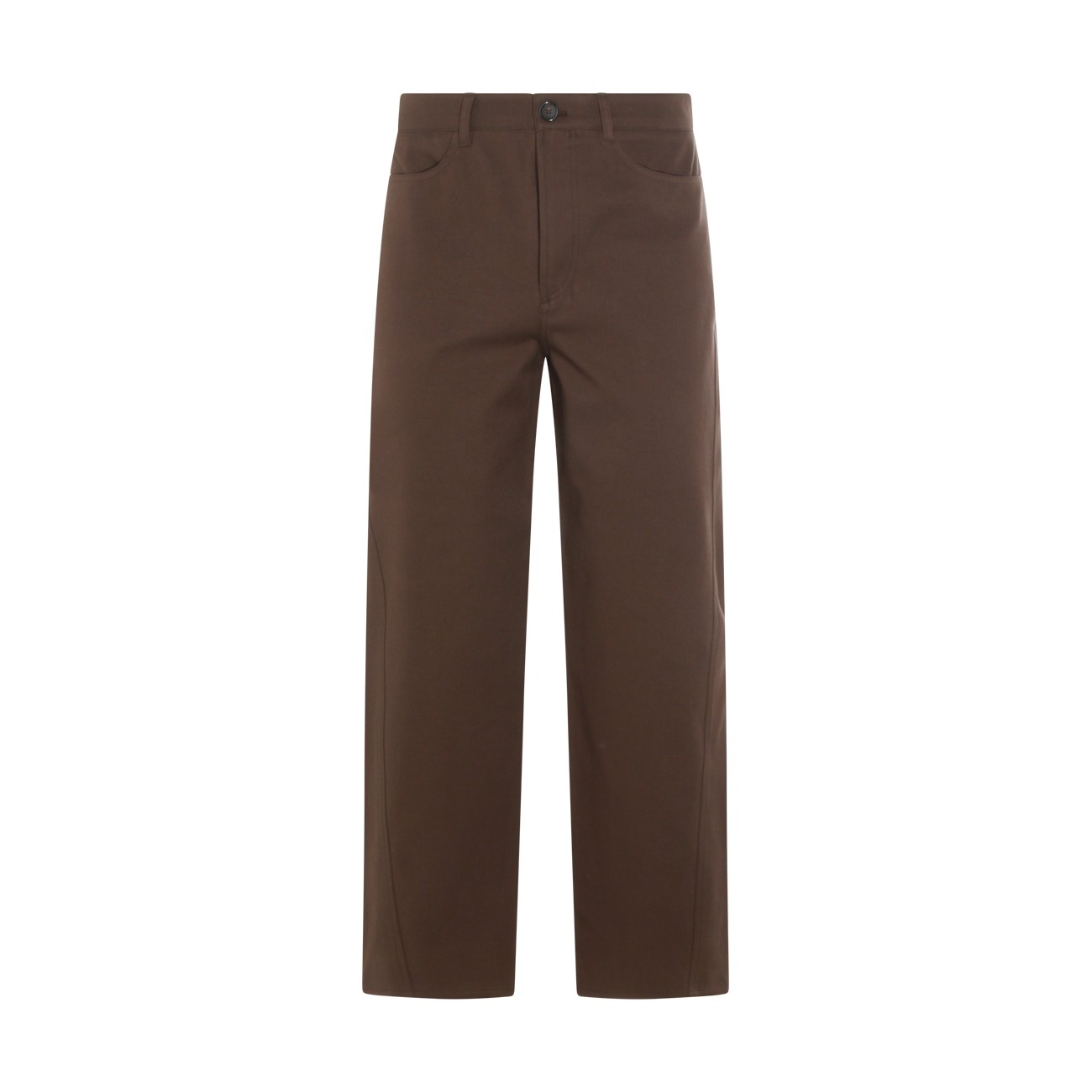 BROWN COTTON JEANS BROWN COTTON JEANS
