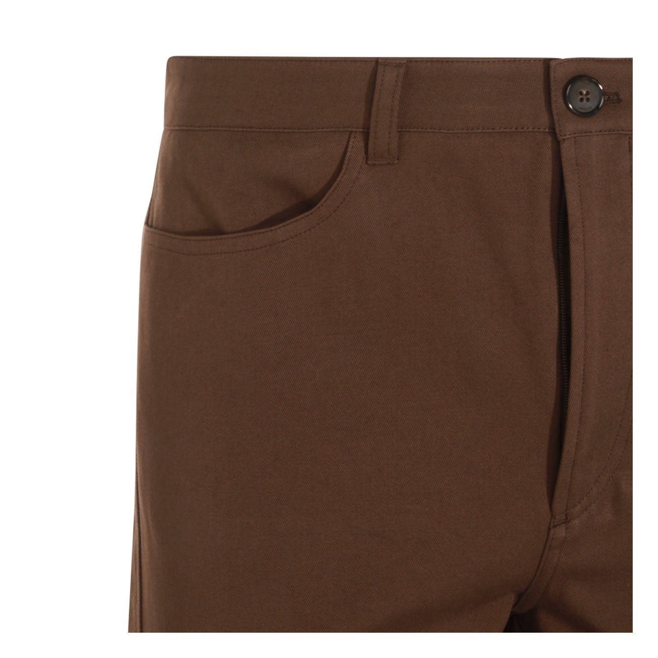 BROWN COTTON JEANS BROWN COTTON JEANS