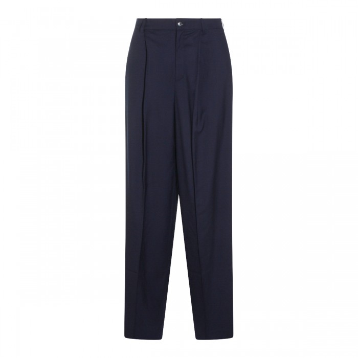 NAVY WOOL PANTS