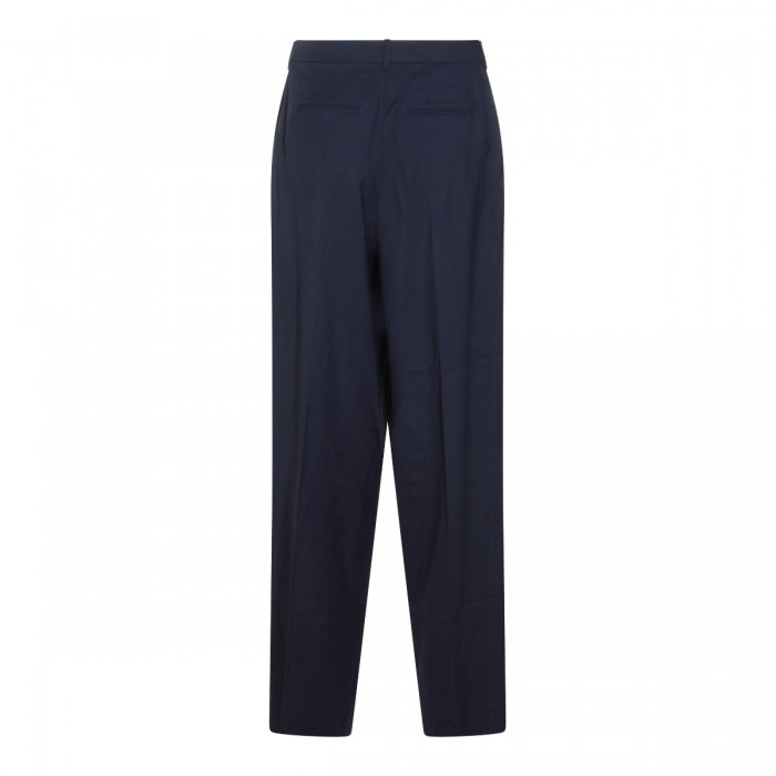 NAVY WOOL PANTS 2