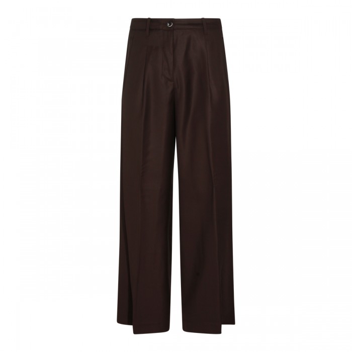 BROWN WOOL PANTS