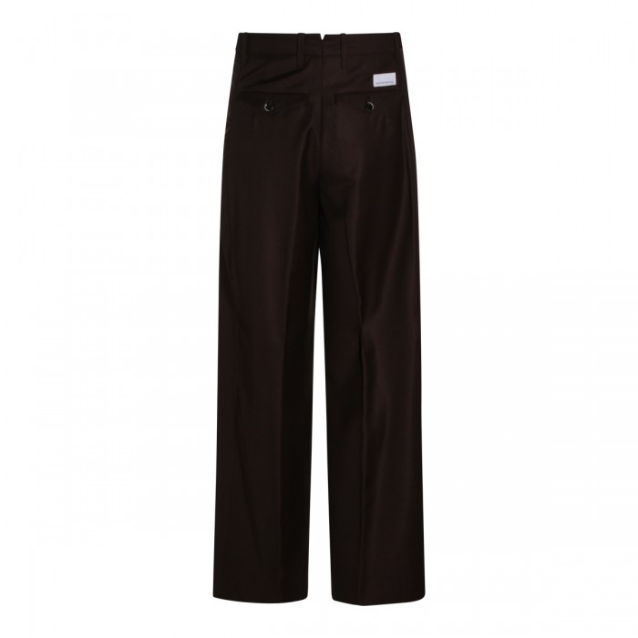 BROWN WOOL PANTS 2