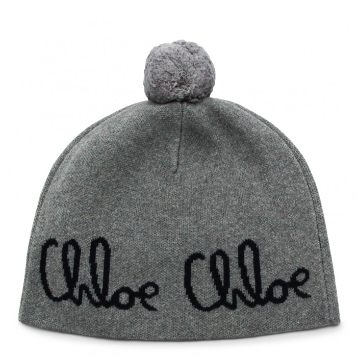 DARK GREY COTTON BEANIE 2