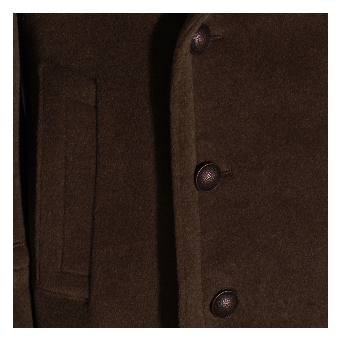 GREEN WOOL JUNKERS COAT GREEN WOOL JUNKERS COAT